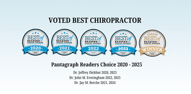 Voted Best Chiropractor — Pantagraph Reader's Choice 2020–2025