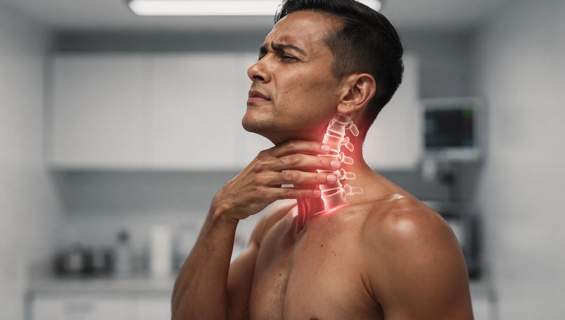 Chiropractor treating a patient with migraines and headaches at Central Illinois Spine in Normal, IL