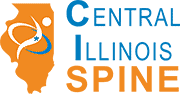 A blue and orange logo with a person in the middle.